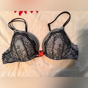 Victoria's Secret Black Lace Push-Up Bra